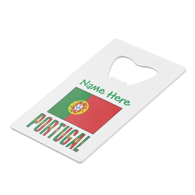 Personalised Portugal Flag Heritage  (Front Angled)