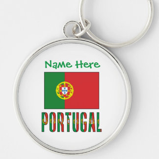 Personalised Portugal Flag Heritage  Key Ring