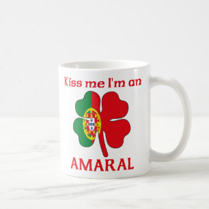 Personalised Portuguese Kiss Me I'm Amaral Coffee Mug