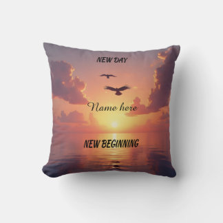 Personalised Positive Throw Pillow