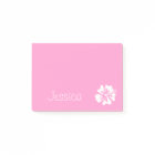 Personalised Post-it® notes | Pink hibiscus flower