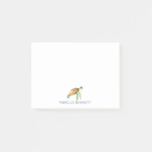 Personalised Post It Notes   Sea Turtle