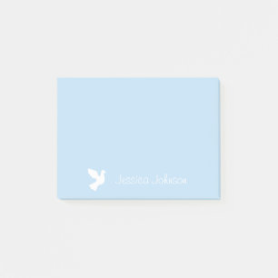 Personalised Post-it® notes with white doves