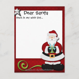 Personalised Postcard - Wish List 2