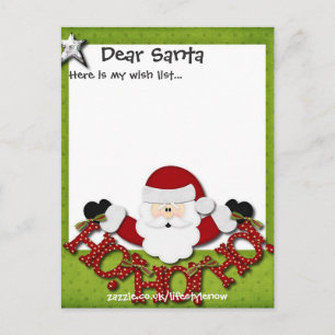 Personalised Postcard - Wish List 3