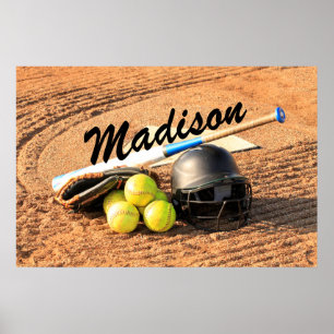 Personalised Poster for Fastpitch Softball Players