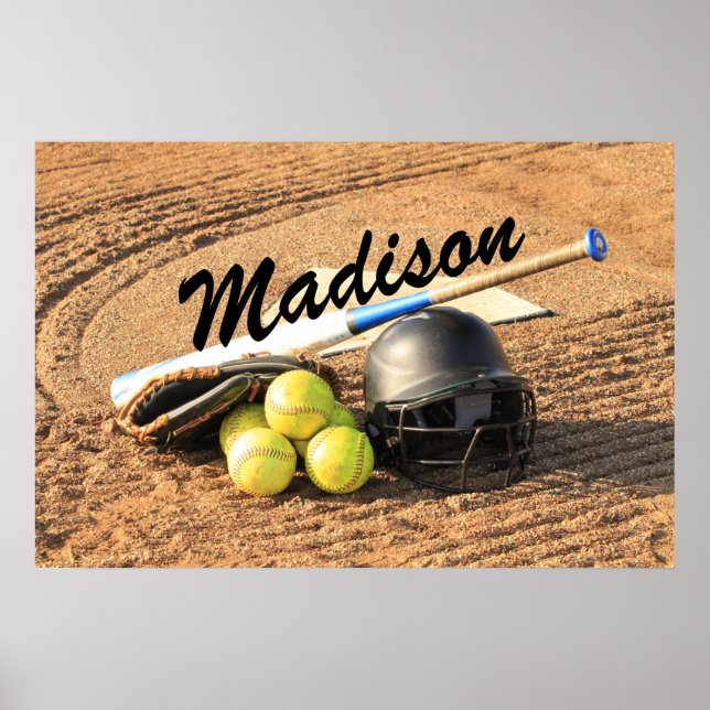 Personalised Poster for Fastpitch Softball Players (Front)