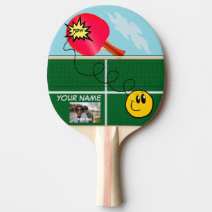 Personalised Pow Ping Pong Paddle