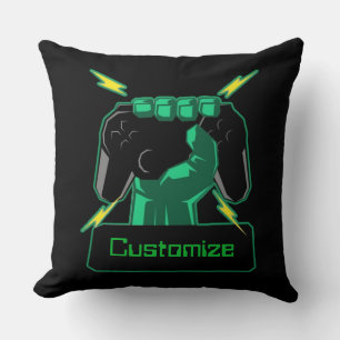 Personalised Power Gamer Cushion