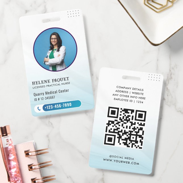 Personalised Practical Nurse ID Badge  (Office)