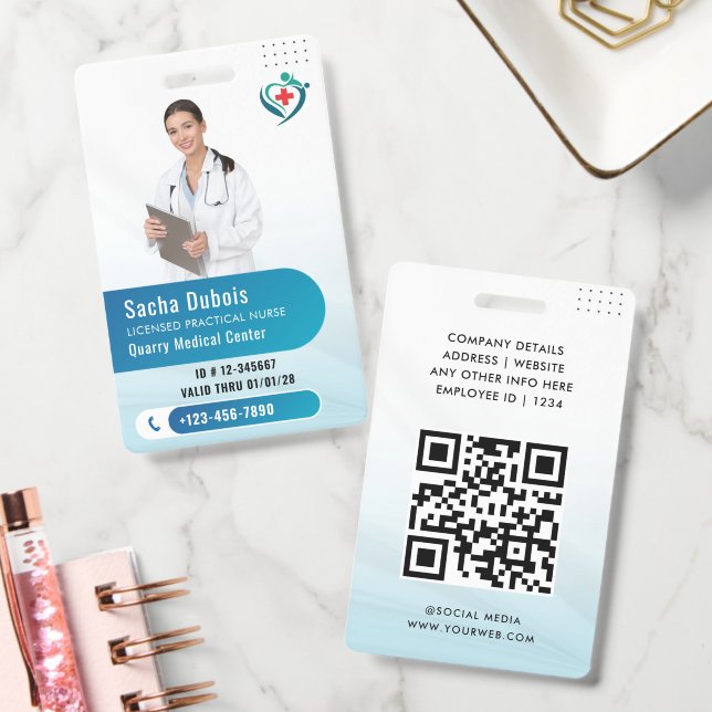 Personalised Practical Nurse ID Badge (Office)