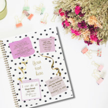 Personalised prayer journal | polka dot