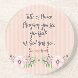 Personalised Prayer Quote Coaster