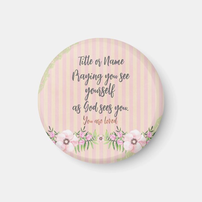Personalised Prayer Quote  Magnet (Front)