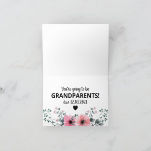 Personalised Pregnancy Announcement Grandparents