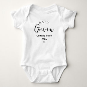 Personalised Pregnancy Reveal Announcement Baby Bodysuit