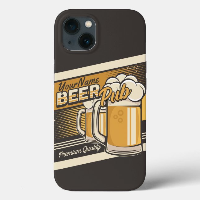 Personalised Premium Cold Beer Mug Pub Bar  Case-Mate iPhone Case (Back)