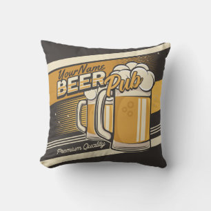 Personalised Premium Cold Beer Mug Pub Bar Cushion