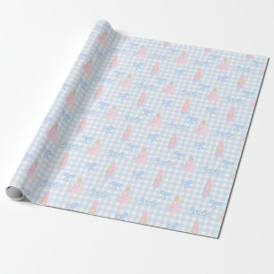 Personalised Preppy Nutcracker Custom Name Wrapping Paper