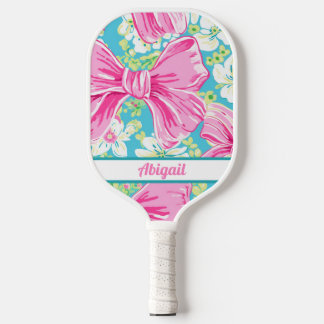 Personalised Preppy Pink Pickleball Paddle