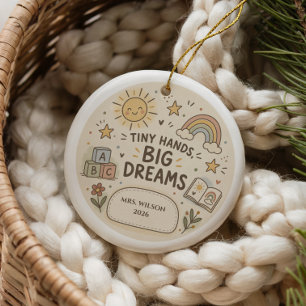 Personalised Preschool Teacher Ornament