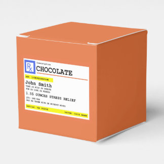 Personalised Prescription Chocolate Favour Box