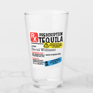 Personalised Prescription Tequila Glass
