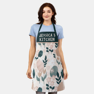 Personalised Pretty Botanical Easter Egg Pattern Apron