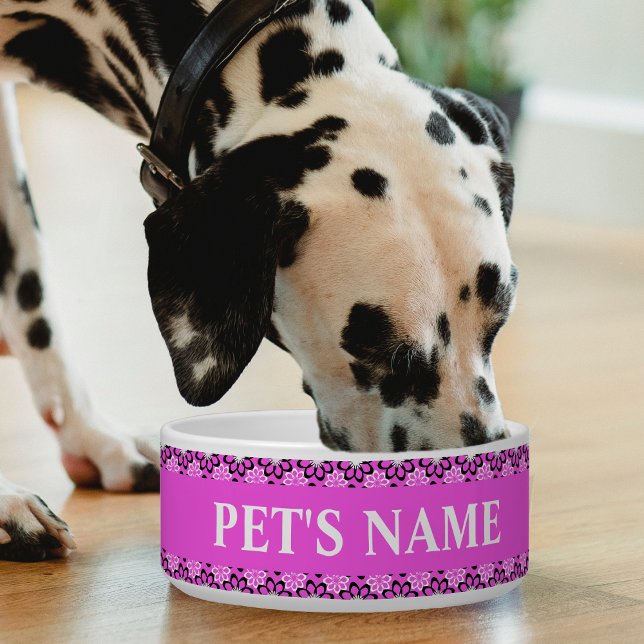 Personalised Pretty In Pink Pet Bowls (Creator Uploaded)