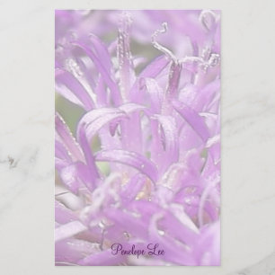Personalised Pretty Lavender Wild Flowers Stationery