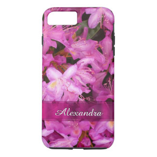 Personalised pretty pink flower photograph iPhone 8 plus/7 plus case