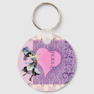 Personalised pretty pink gift ideas for girls key ring