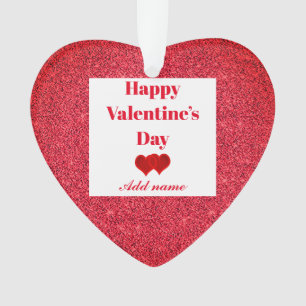 Personalised pretty Valentine’s Day gift ornament