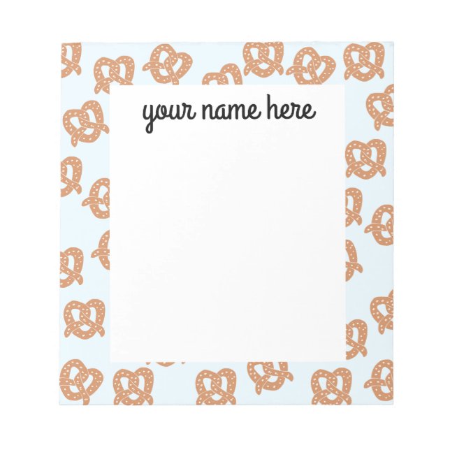 Personalised Pretzel Notepad (Front)