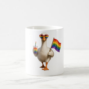 Personalised Pride Goose   Custom Text   LGBT  Coffee Mug