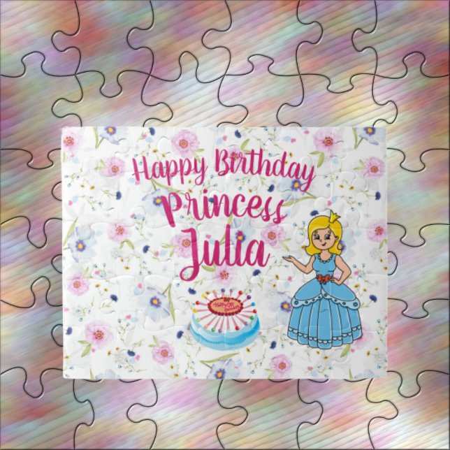 Personalised Princess Birthday Jigsaw Puzzle (Creator Uploaded)
