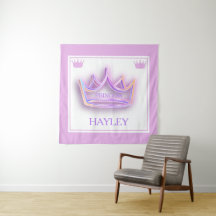 Personalised Princess Crown Wall