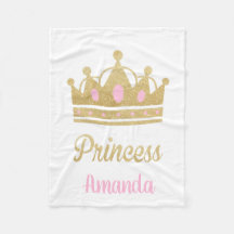 Personalised Princess Fleece Blanket