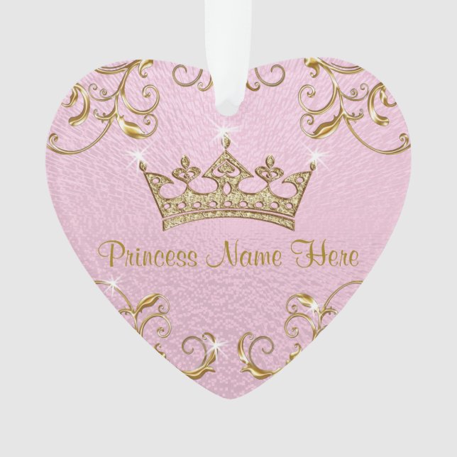 Personalised Princess Ornaments Double Sided (Front)