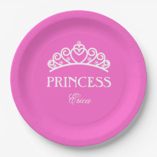 Personalised princess plate with name