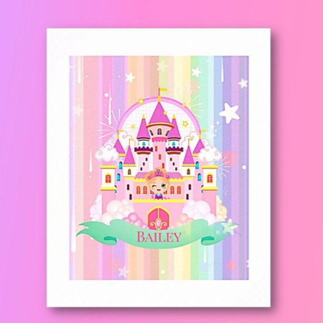 Personalised Princess Print, Wall Poster (Creator Uploaded)