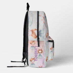 Personalised Princess Printed Backpack