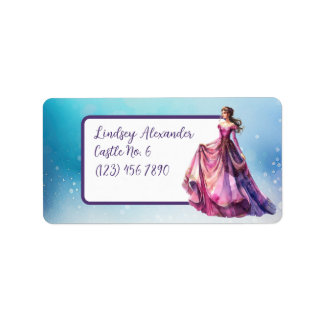 Personalised Princess School Label