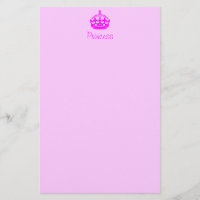 Personalised Princess Stationery