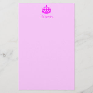 Personalised Princess Stationery