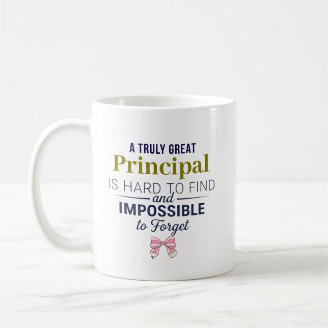 Personalised Principal Appreciation Gift Coffee Mug (Left)