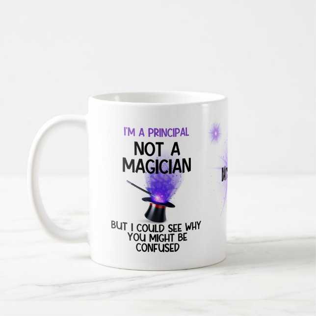 Personalised Principal back to school funny  Coffee Mug (Left)