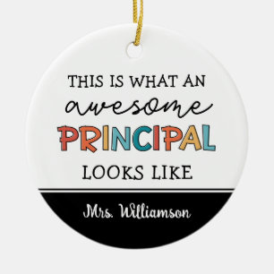 Personalised Principal Funny School Principal Ceramic Ornament