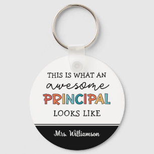 Personalised Principal Funny School Principal Key Ring