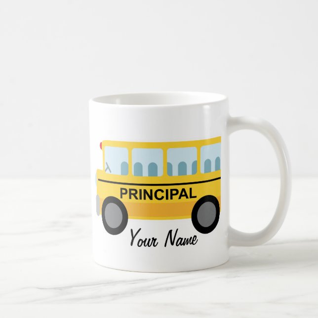 Personalised Principal School Bus Gift Coffee Mug (Right)